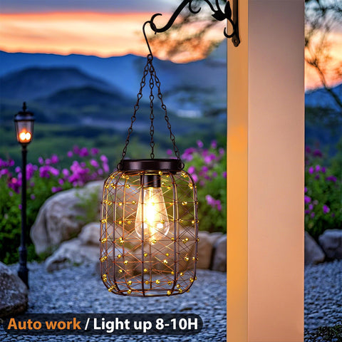 ALL FORTUNE hanging lantern chain hook ready for outdoor mounting