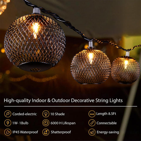 All Fortune lantern string emits warm white light for cozy spaces.