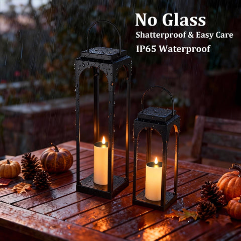 ALL FORTUNE 26-inch and 18-inch lanterns shown together for versatile decorating.