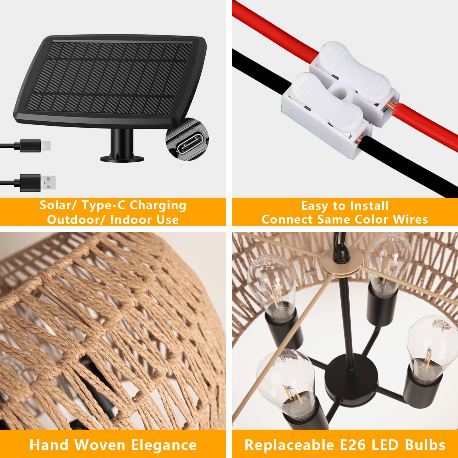 All Fortune patio-hanging light enhances porch and patio with easy mounting hardware