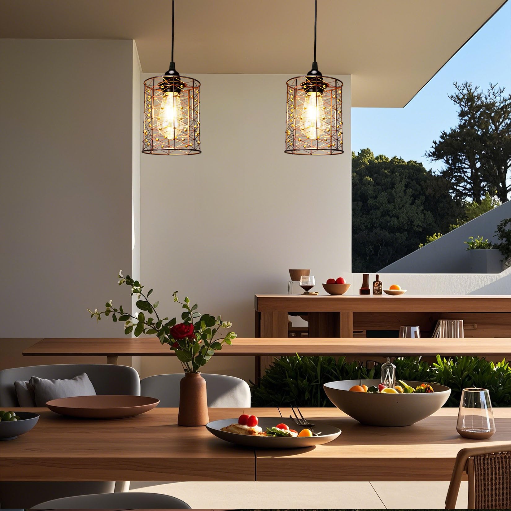 All Fortune portable pendant light for indoor-outdoor décor and gazebo nights