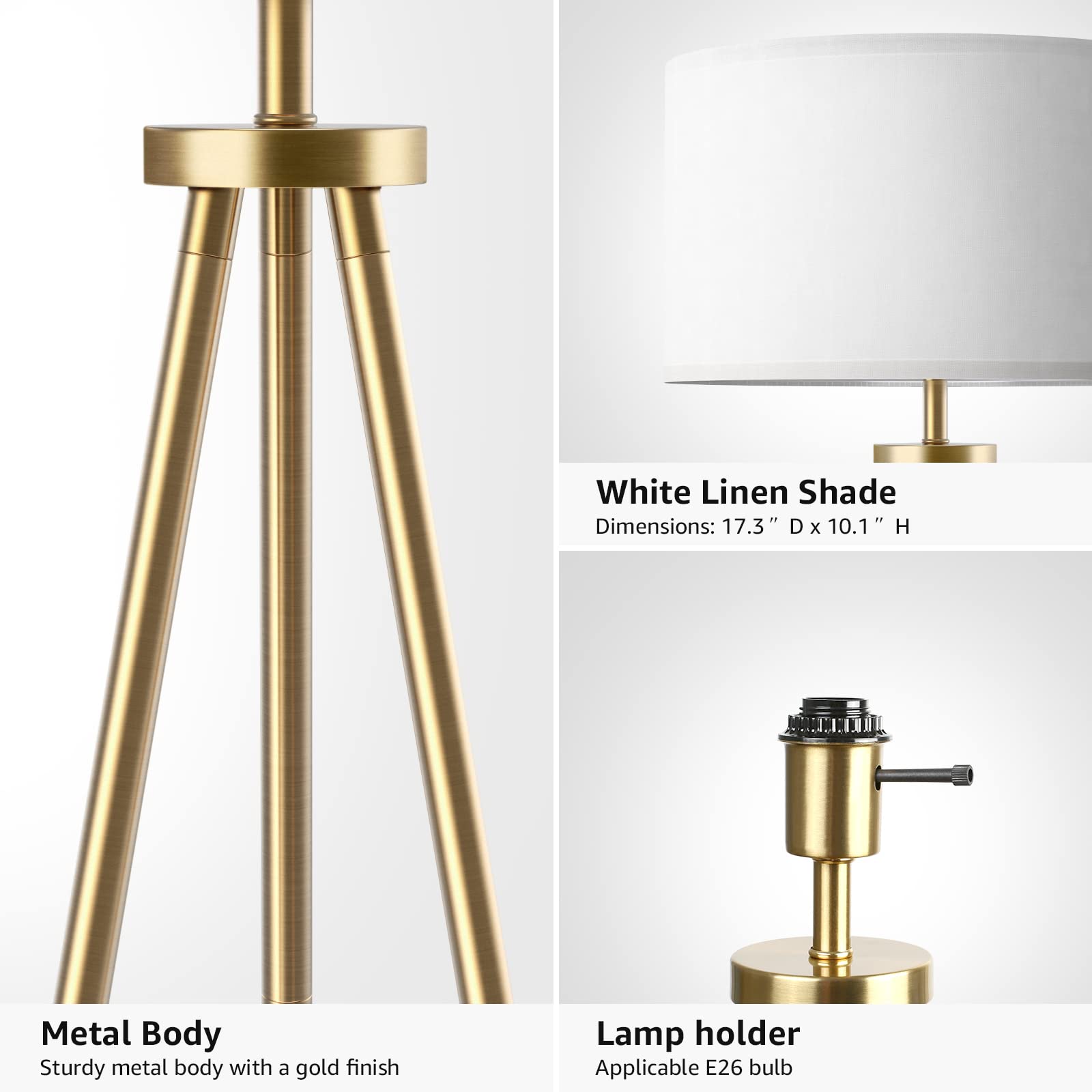 ALLDIO included 9W LED bulb provides bright, energy-efficient illumination