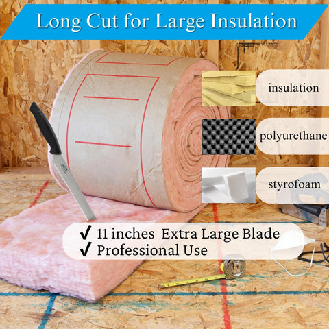 ALLEX resin handle offers lightweight comfort during long insulation jobs