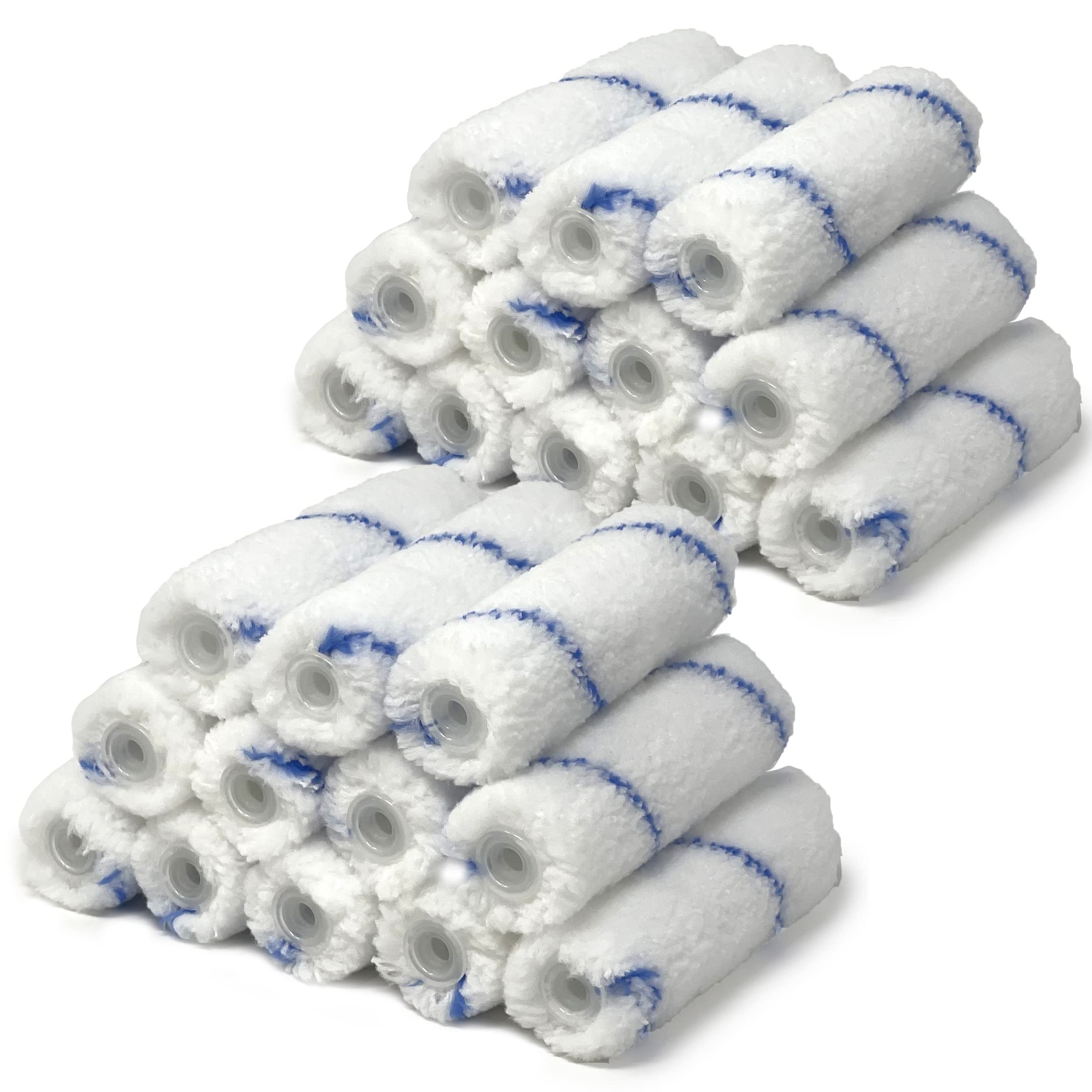 Allgala 24-piece mini roller sleeves for smooth, even coats on trim and cabinets.