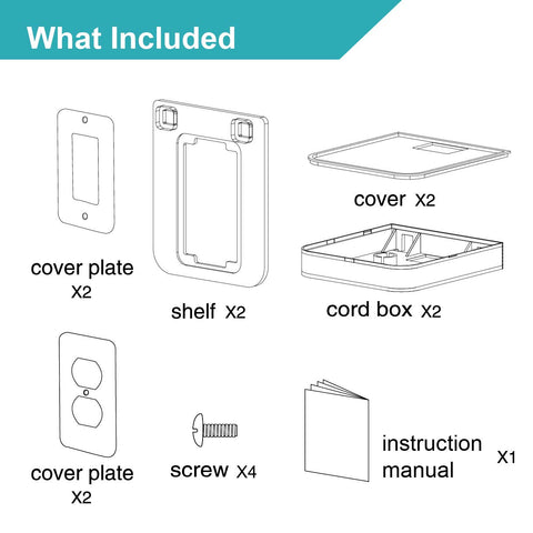 ALLICAVER No-drill installation over standard outlets in minutes