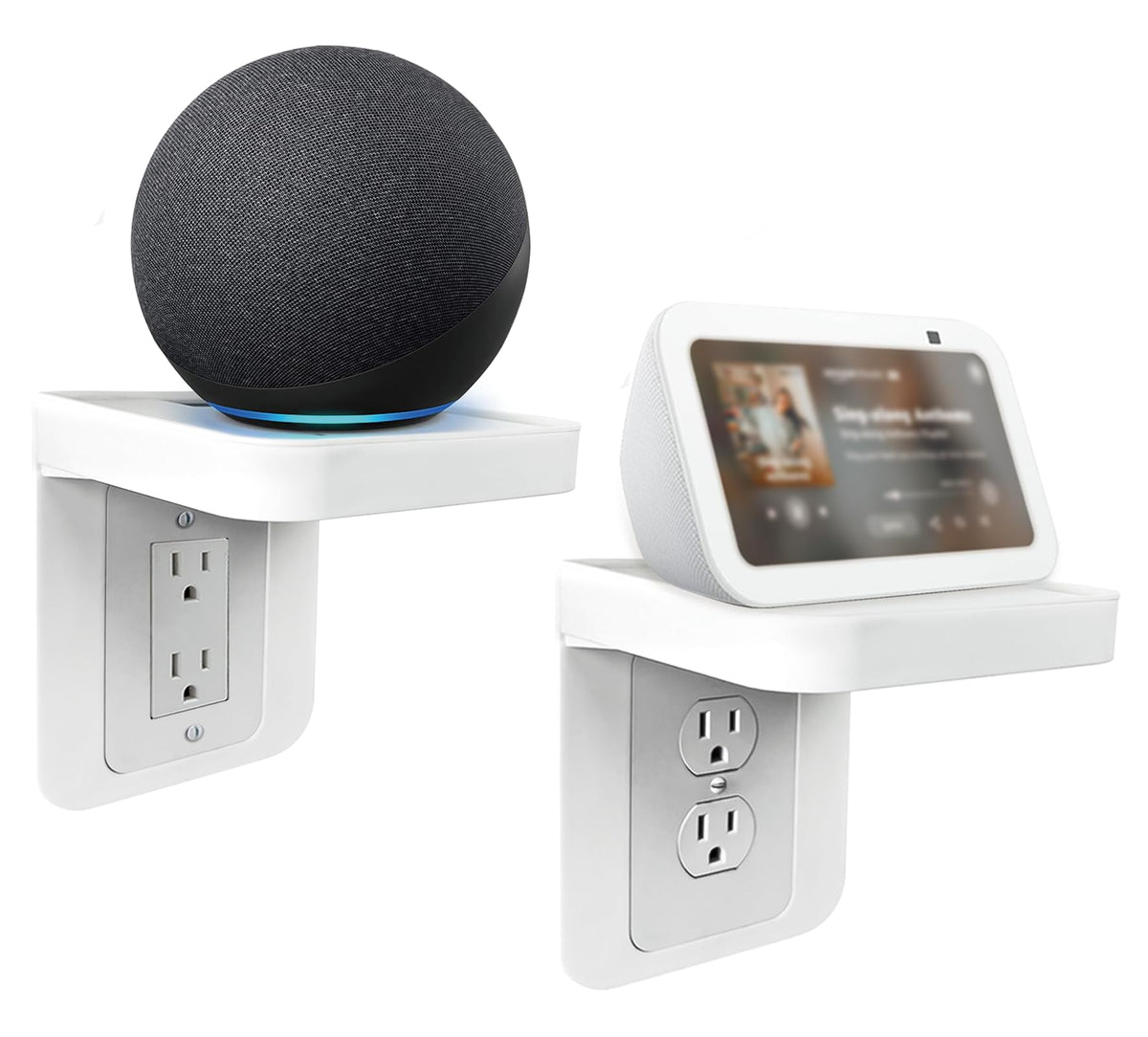 ALLICAVER Outlet Shelf mounted over outlet for neat charging