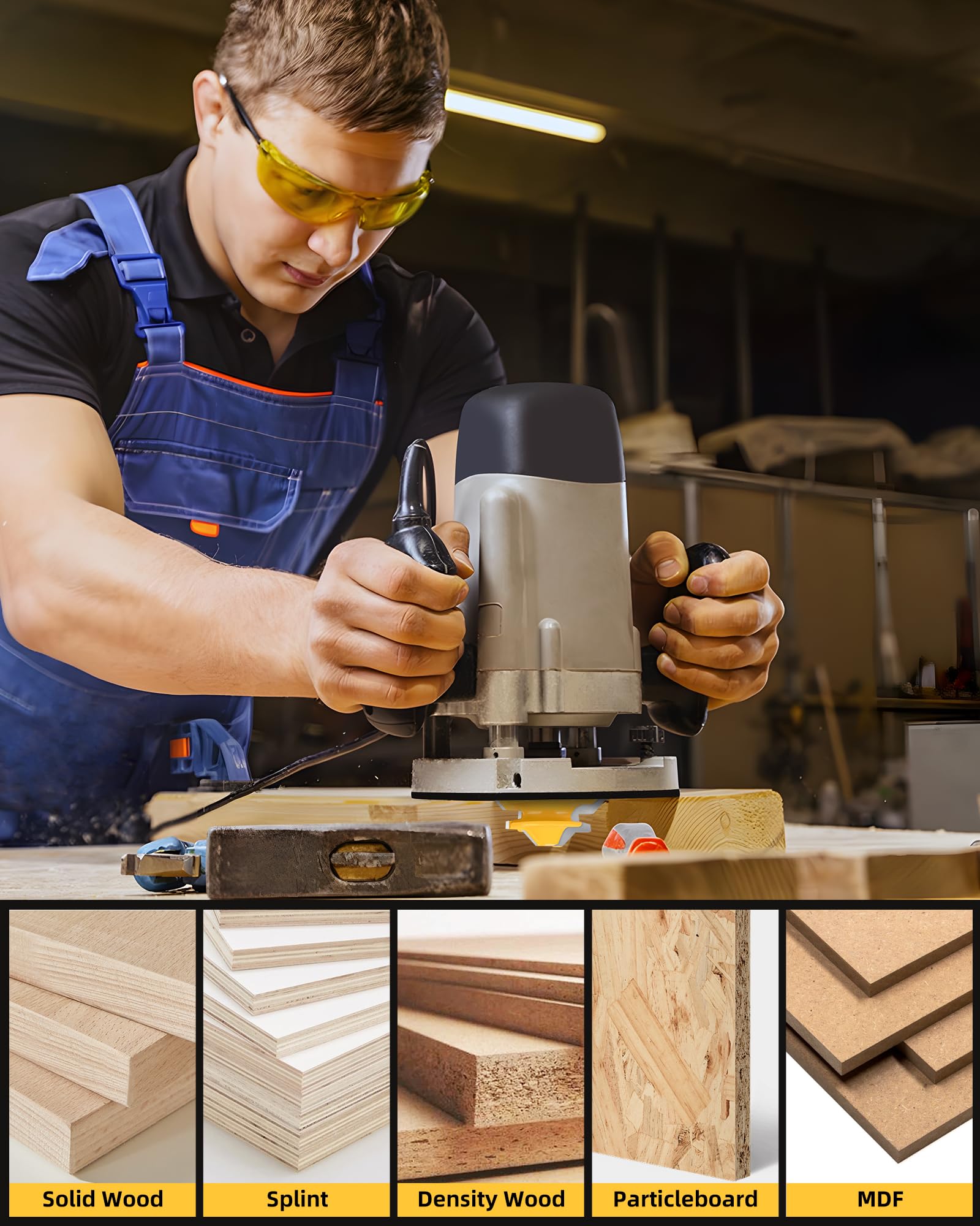 Allmake stock 1/2 to 3/4 inch image demonstrating versatile thickness range.