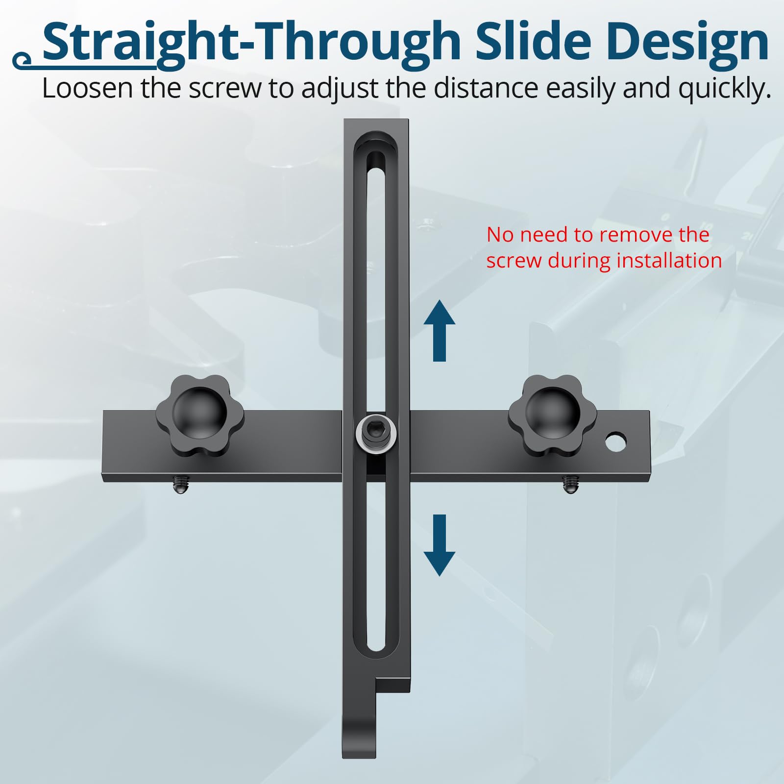 ALLmeter Digital Table Saw Gauge straight-through chute enables quick measurements without tools