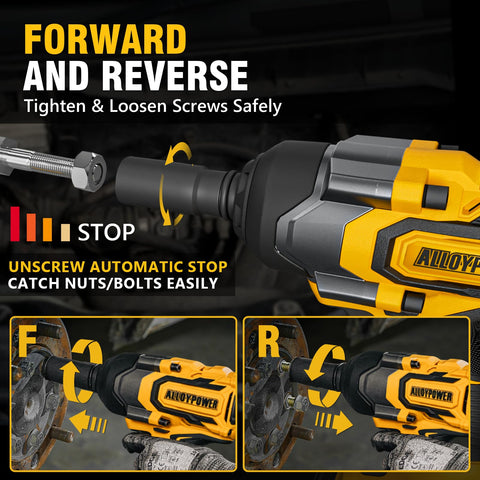 ALLOY POWER two 20V 4.0Ah batteries provide extended runtime
