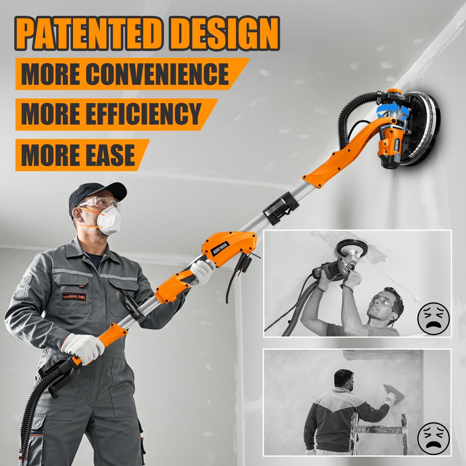 Alloyman 7-speed variable control lets you tailor finish.