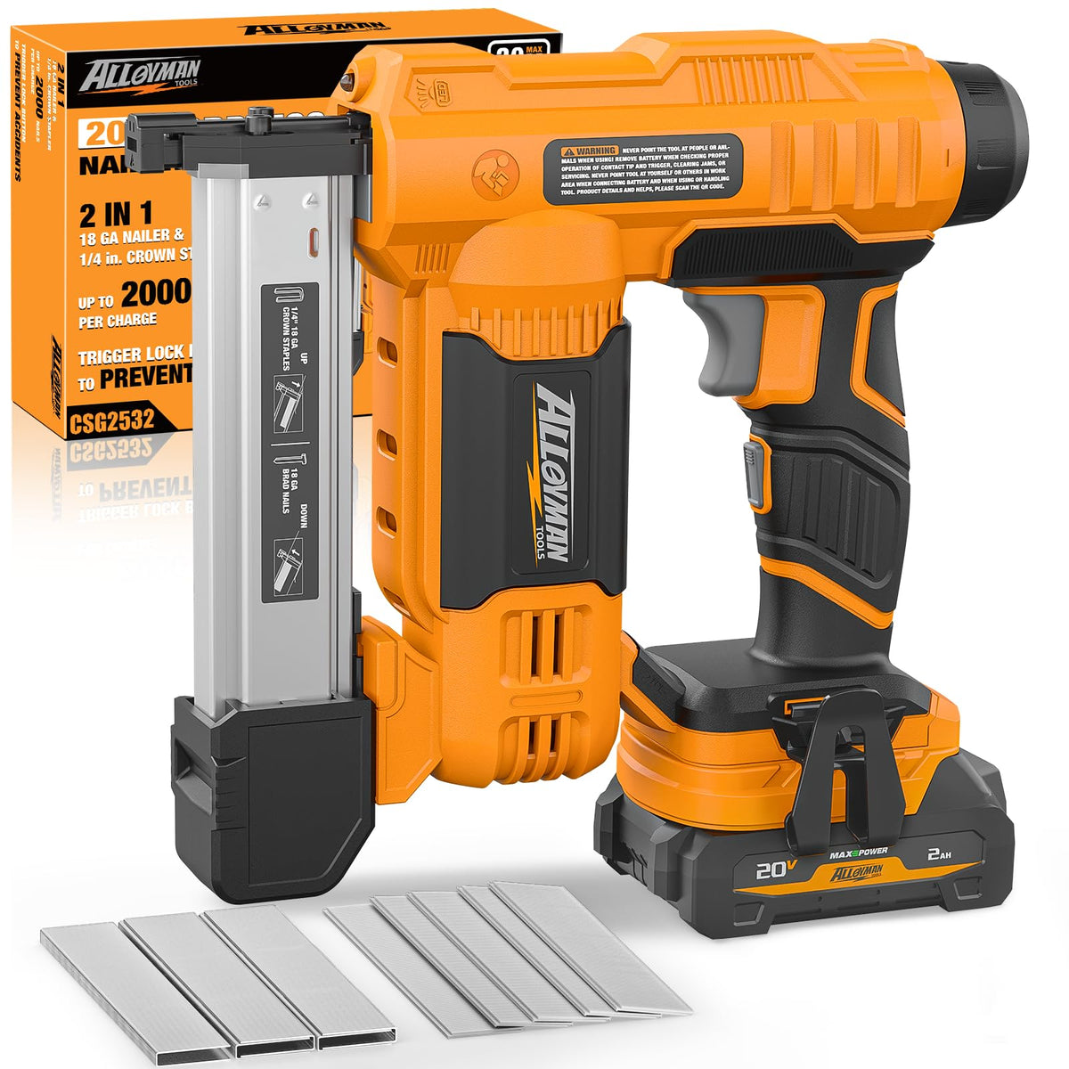 Alloyman cordless-brad-nailer usage demonstrating trim application