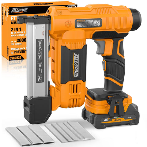 Alloyman cordless-brad-nailer usage demonstrating trim application
