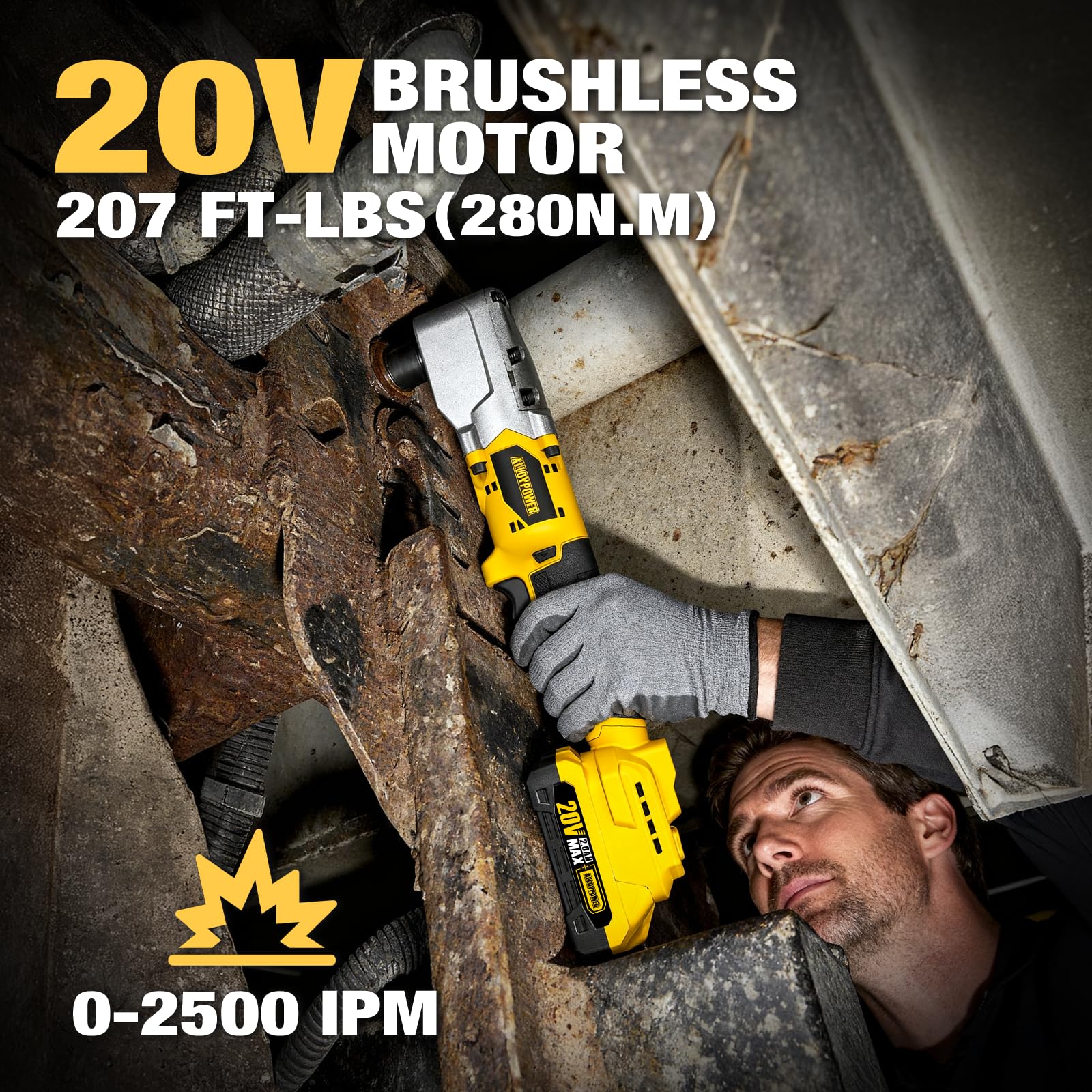 ALLOYPOWER brushless motor detail highlights efficiency and cool operation