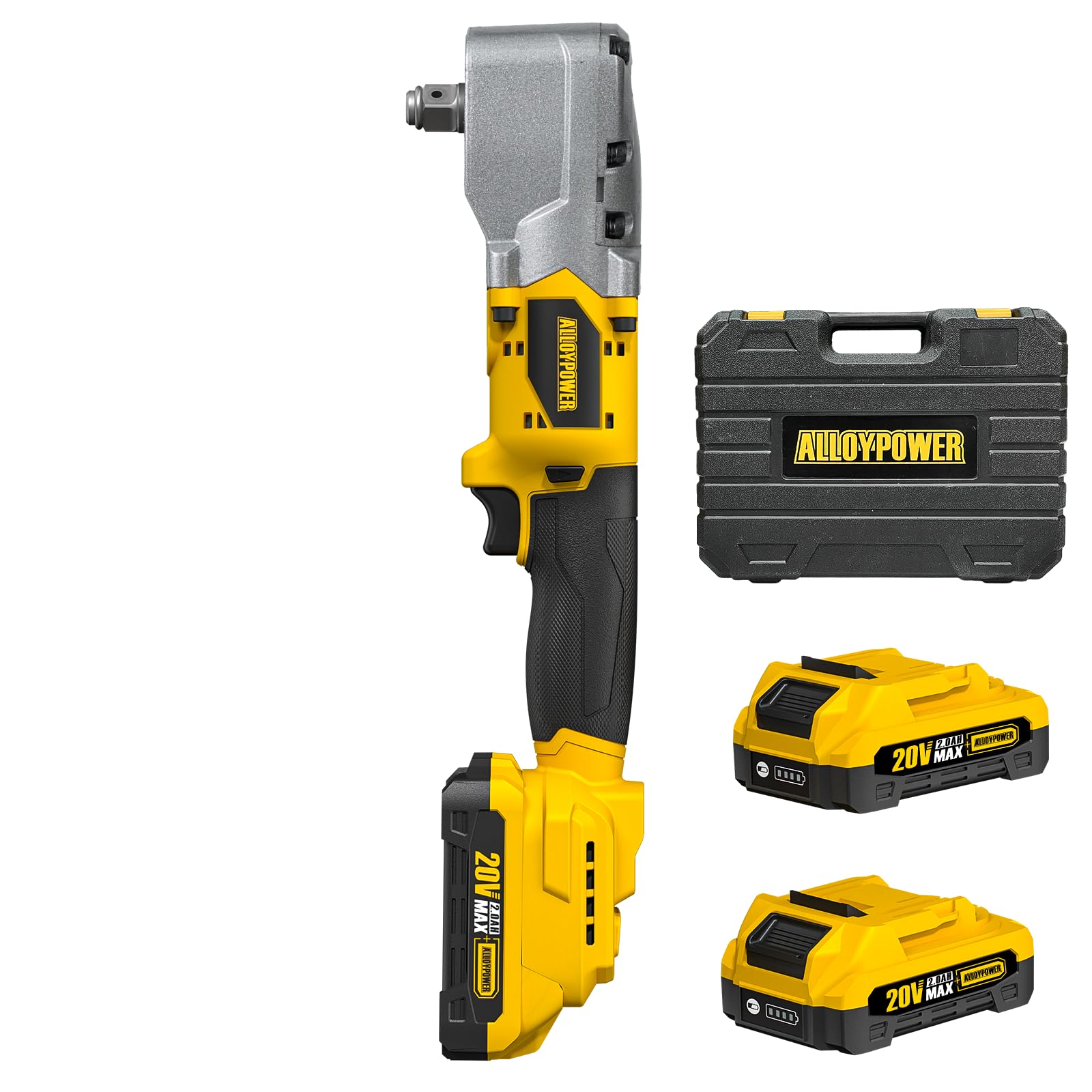 ALLOYPOWER right-angle wrench showing high torque capability in tight spaces