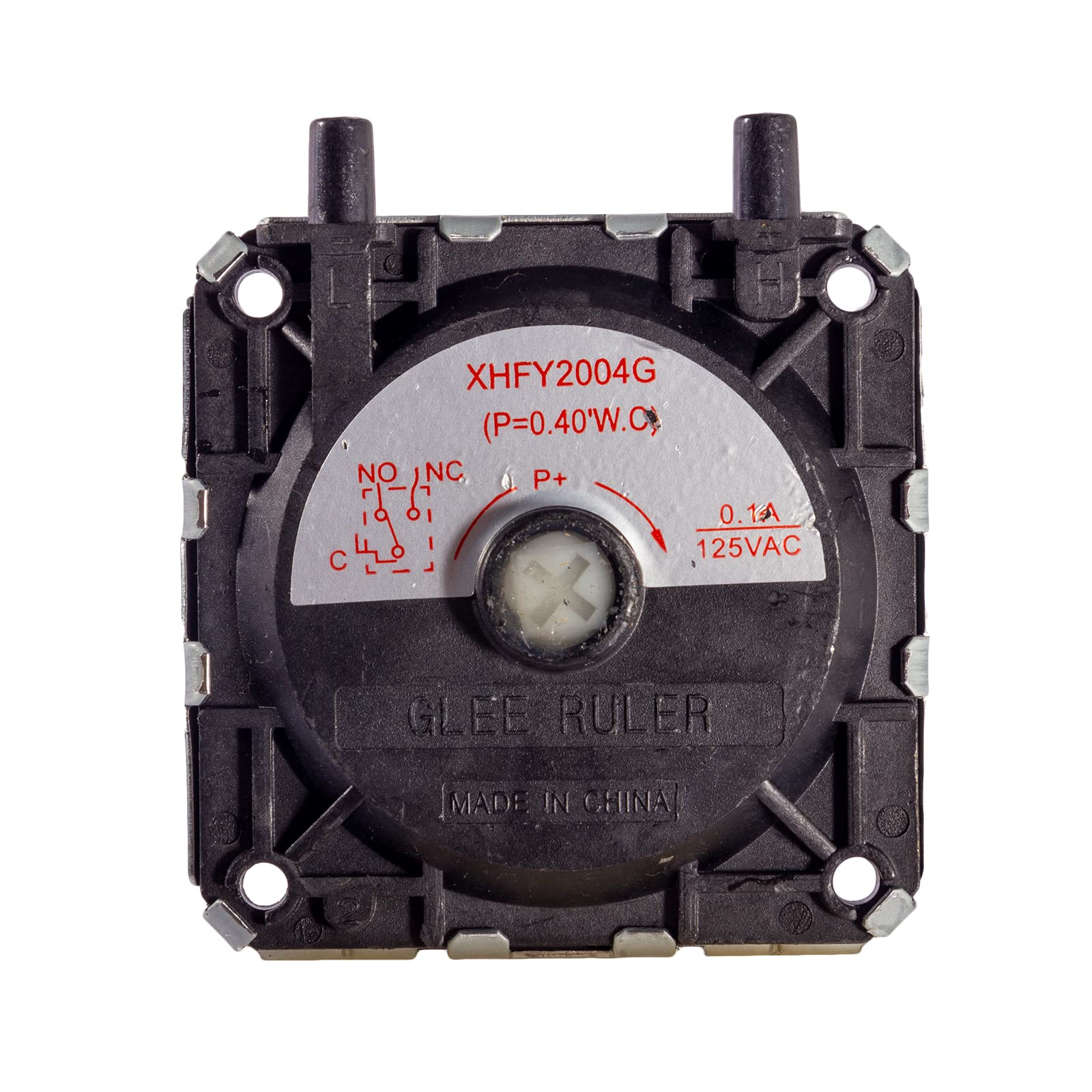 Allparts 60146 pressure switch front view for compact furnaces.