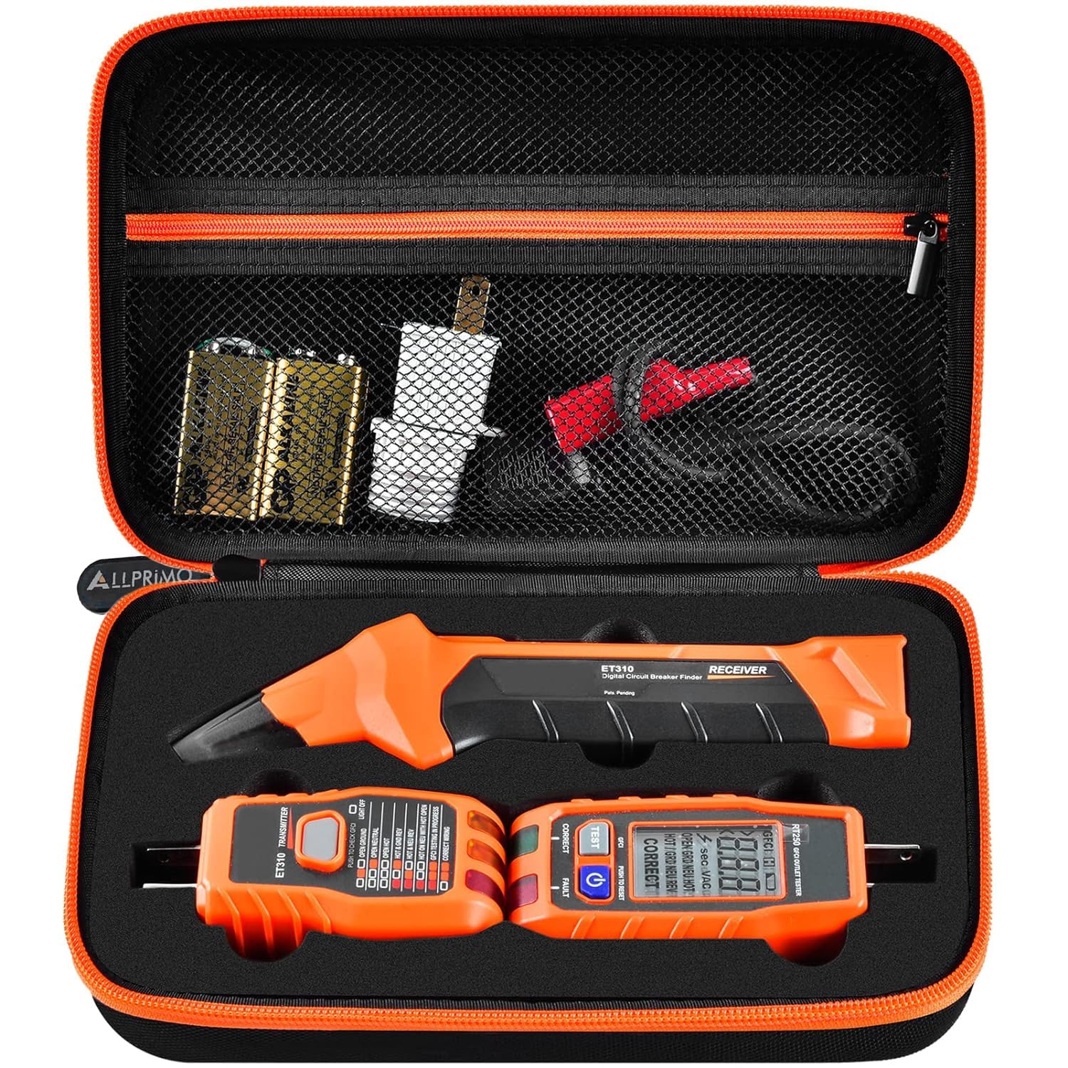 ALLPRIMO Klein case front view, compact protection for testers and accessories.