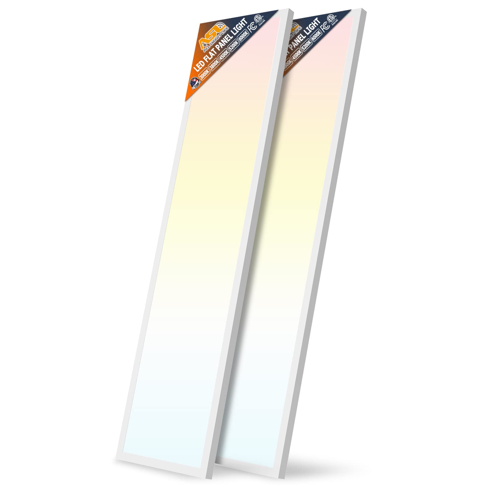 Allsmartlife 1x4 LED flat panel light edge lit design delivering bright uniform illumination for offices