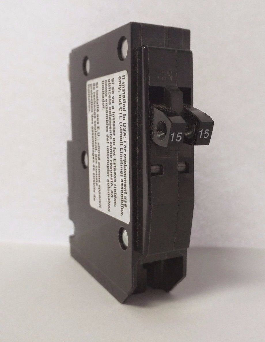 Allsty QO1515 tandem breaker, 1-pole 120V, space-saving for panels