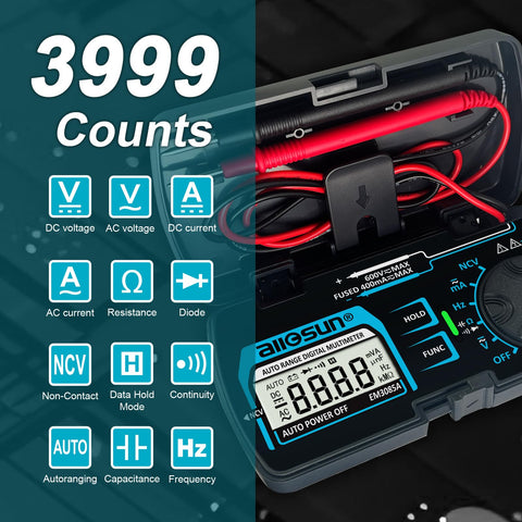 Allsun EM3085A handheld compact design for easy carry during field work