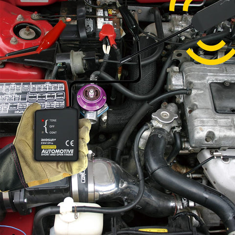 allsun EM415Pro compact circuit finder in automotive work