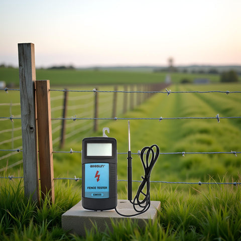 allsun field-use scenario showing practical on-site fence testing