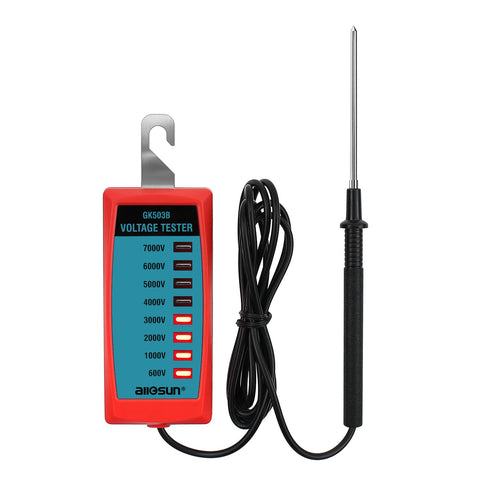 Allsun GK503B neon fence tester front view for portable, easy voltage checks