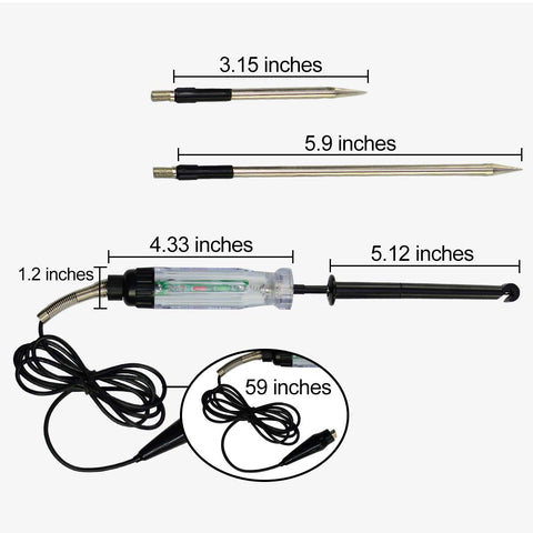 Allsun three interchangeable probes for touch or piercing testing
