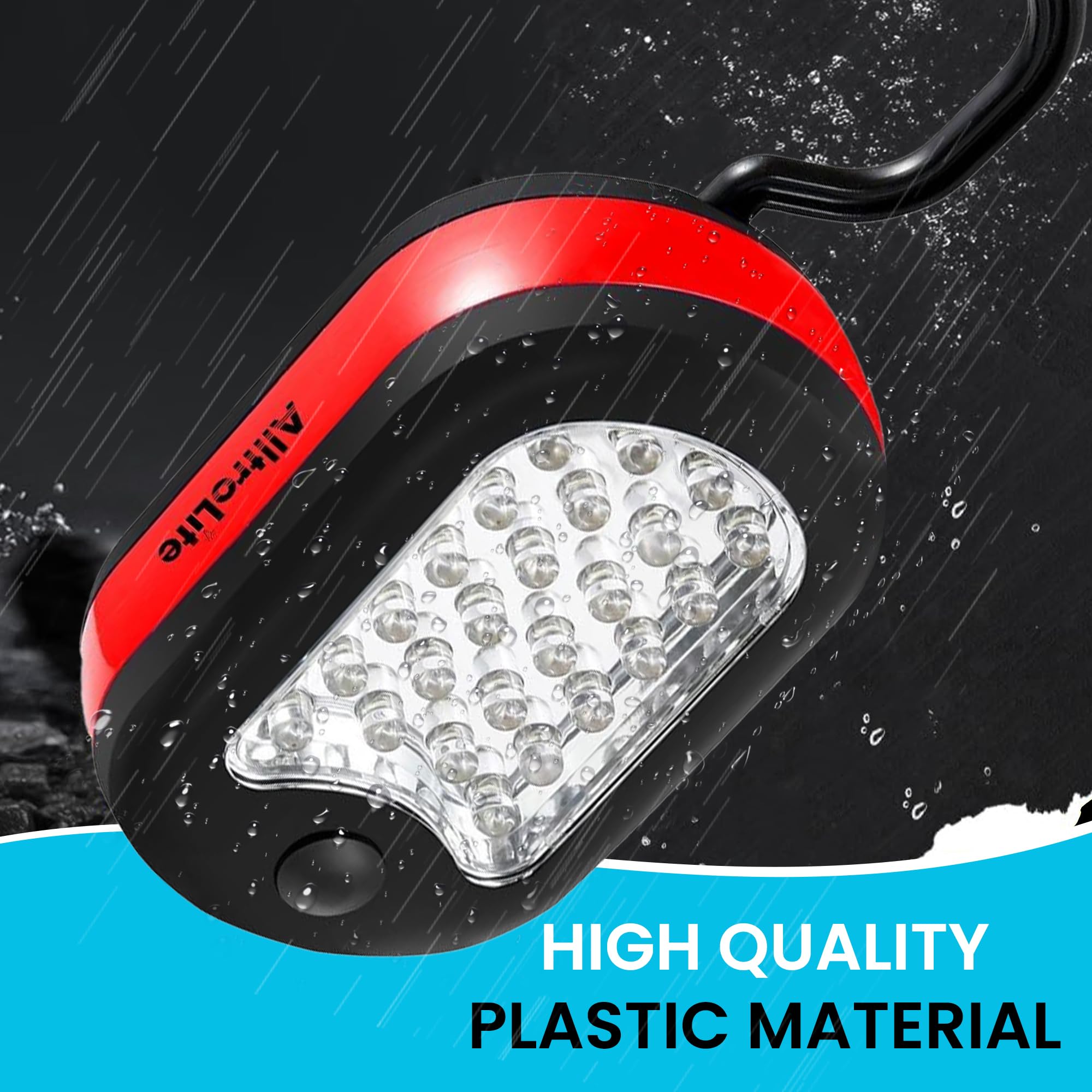 AlltroLite lights include 3 AAA batteries for immediate use.