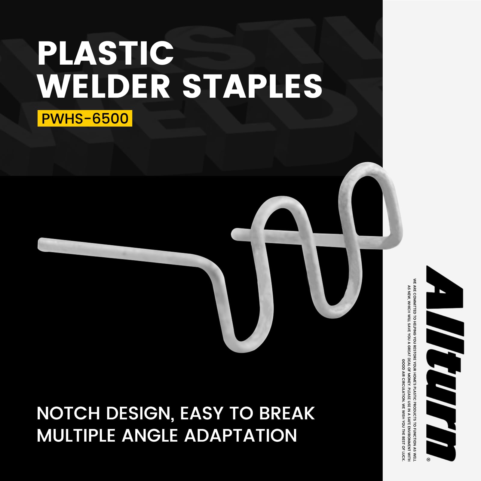 Allturn 3000 inside corner staple 0.8mm for neat, tight welds.
