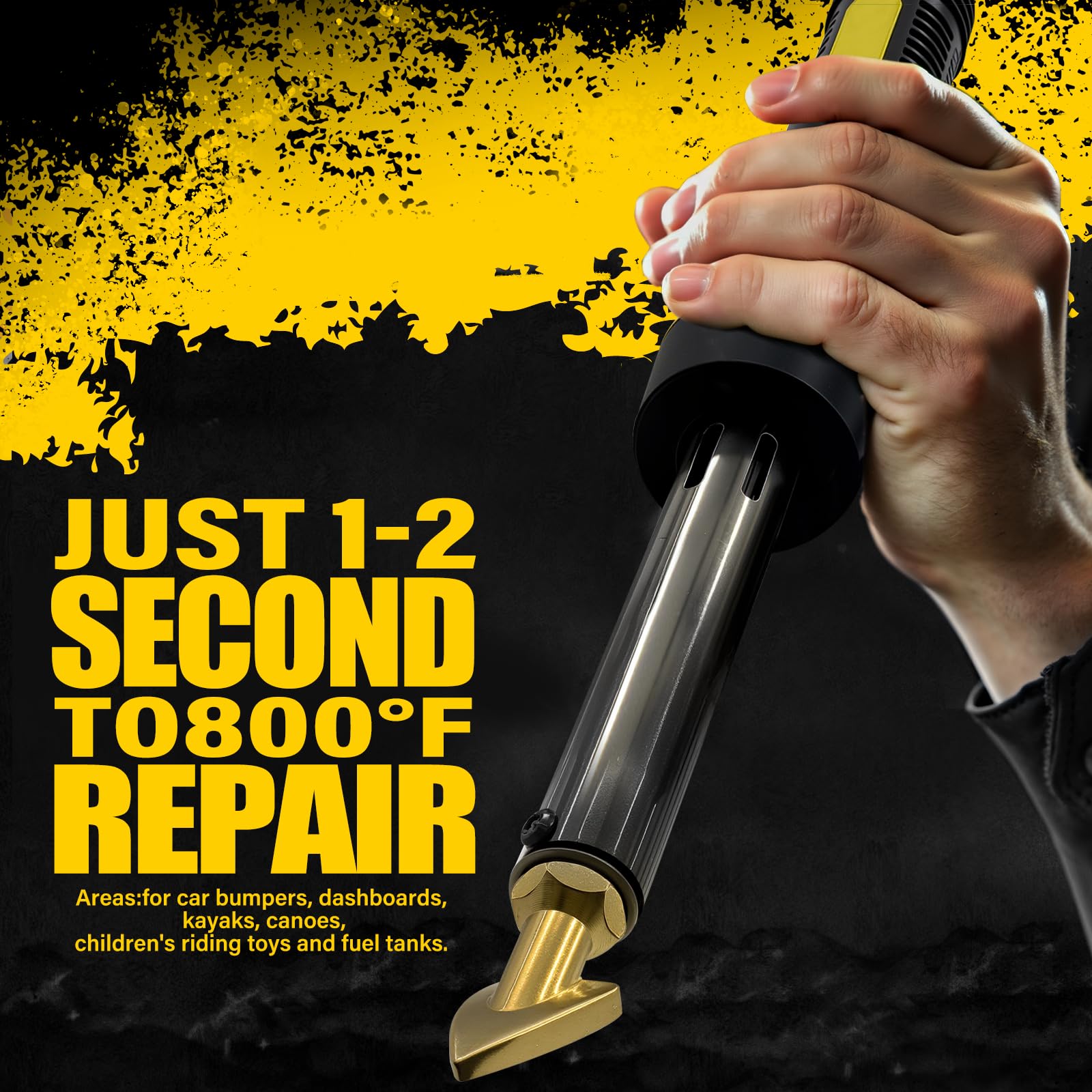 Allturn deluxe plastic welder package with complete repair kit.