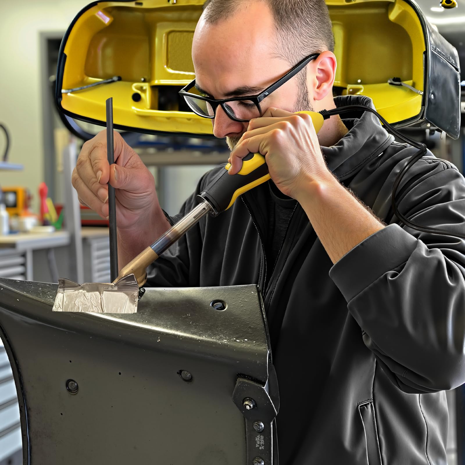 Allturn kit stored in bright yellow case for portability.