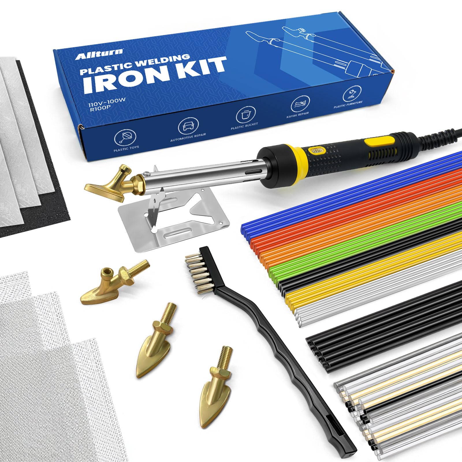 Allturn 110V-100W plastic welder iron for quick repairs.