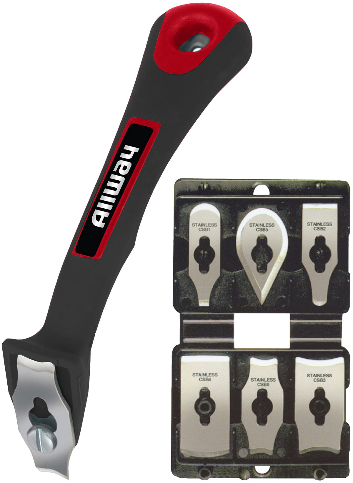 ALLWAY CS6 soft-grip handle offers ergonomic comfort for precise contour scraping.