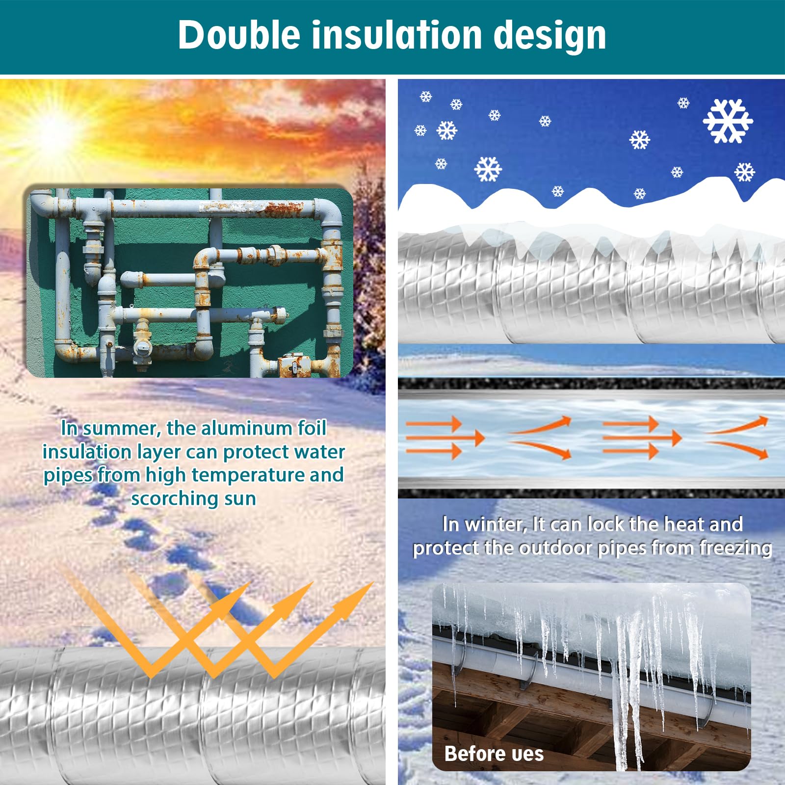 ALLWIN aluminum foil layer adds fire retardant and waterproof benefits.