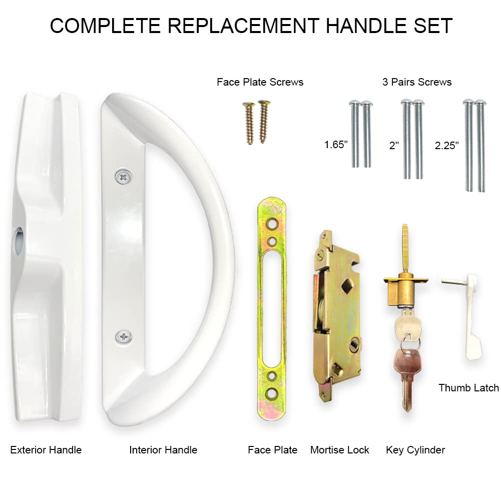 ALLYWASAI door handle exterior key cylinder for secure outside access.