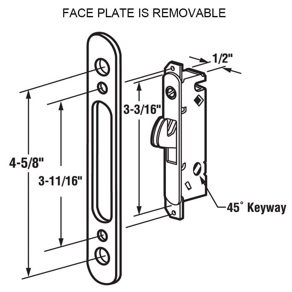 Key cylinder exterior with keyed security for added home protection.