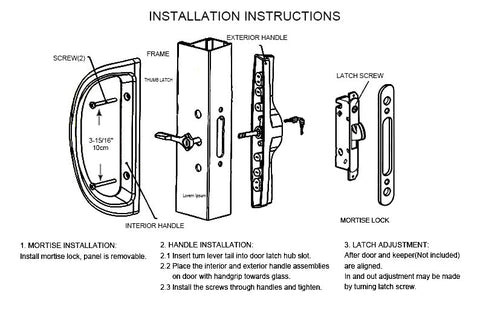 ALLYWASAI thickness-compatible fit for 1-1/2 to 1-3/4 inch doors.