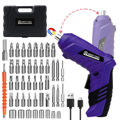 Almighty Tools electric screwdriver compact for easy, precise tightening in small spaces.