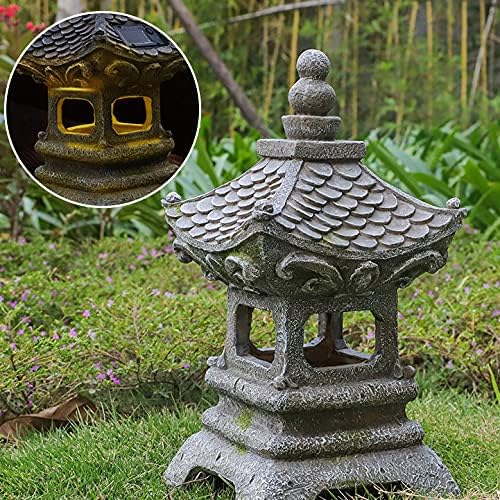 Aloak garden lantern solar light adds decorative illumination to pathways and patios.