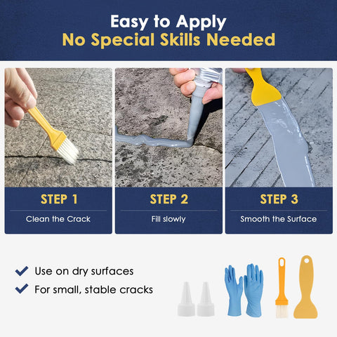 Alofoyo diy-friendly-application-no-tools shows mess-free use for home repairs.