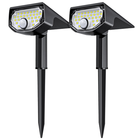 AloftSun 30-LED motion sensor garden light for bright illumination.
