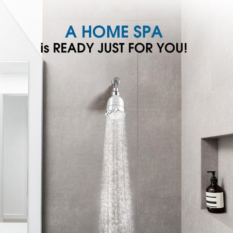 ALOHOME 360-degree-brass-ball-joint lets you adjust spray angle.