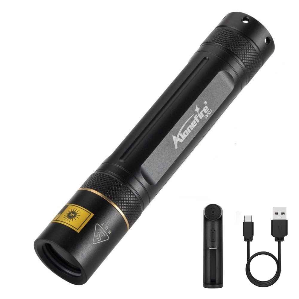 ALONEFIRE SV003 front view highlights portable UV inspection for quick spot checks