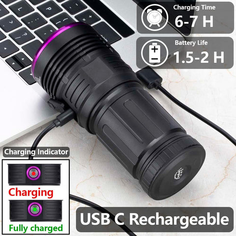 ALONEFIRE SV84 UV flashlight detects bed bugs with UV illumination