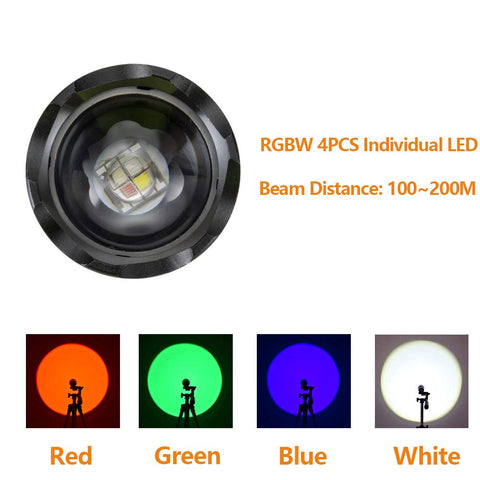 ALONEFIRE X004 blue light beam supports tracking tasks outdoors.