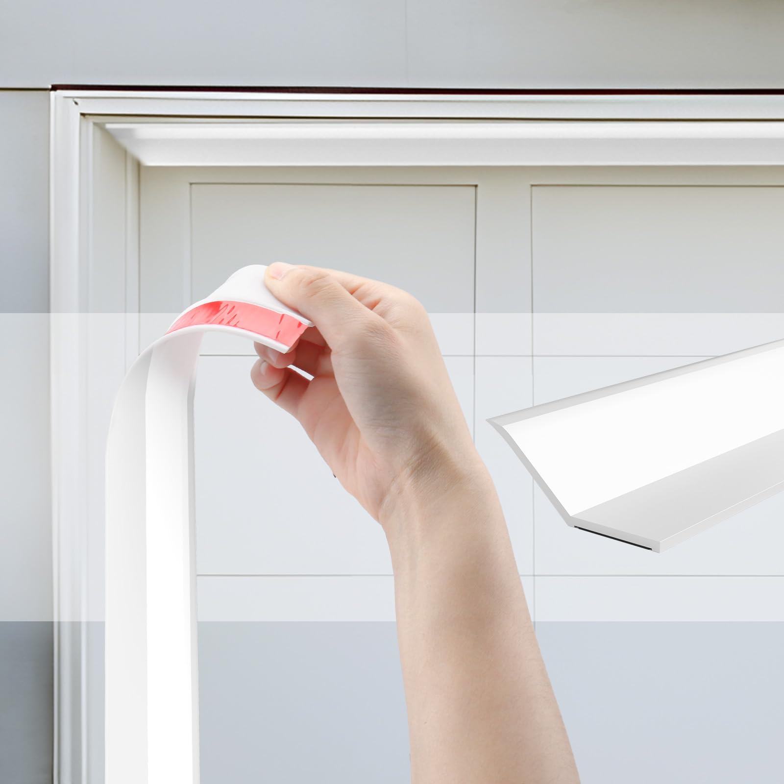 Alophoty garage seal top 23ft provides weatherproof protection against drafts.