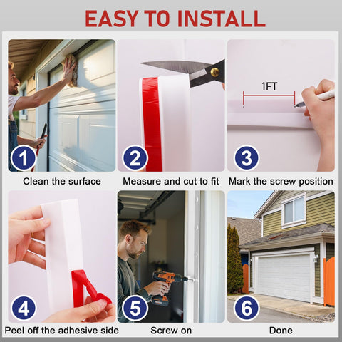 Alophoty top and side seal provides cost-effective insulation without door replacement.