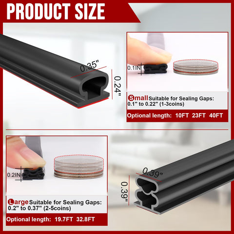 alophoty Weather Strip soundproofing close-up for quieter interior spaces