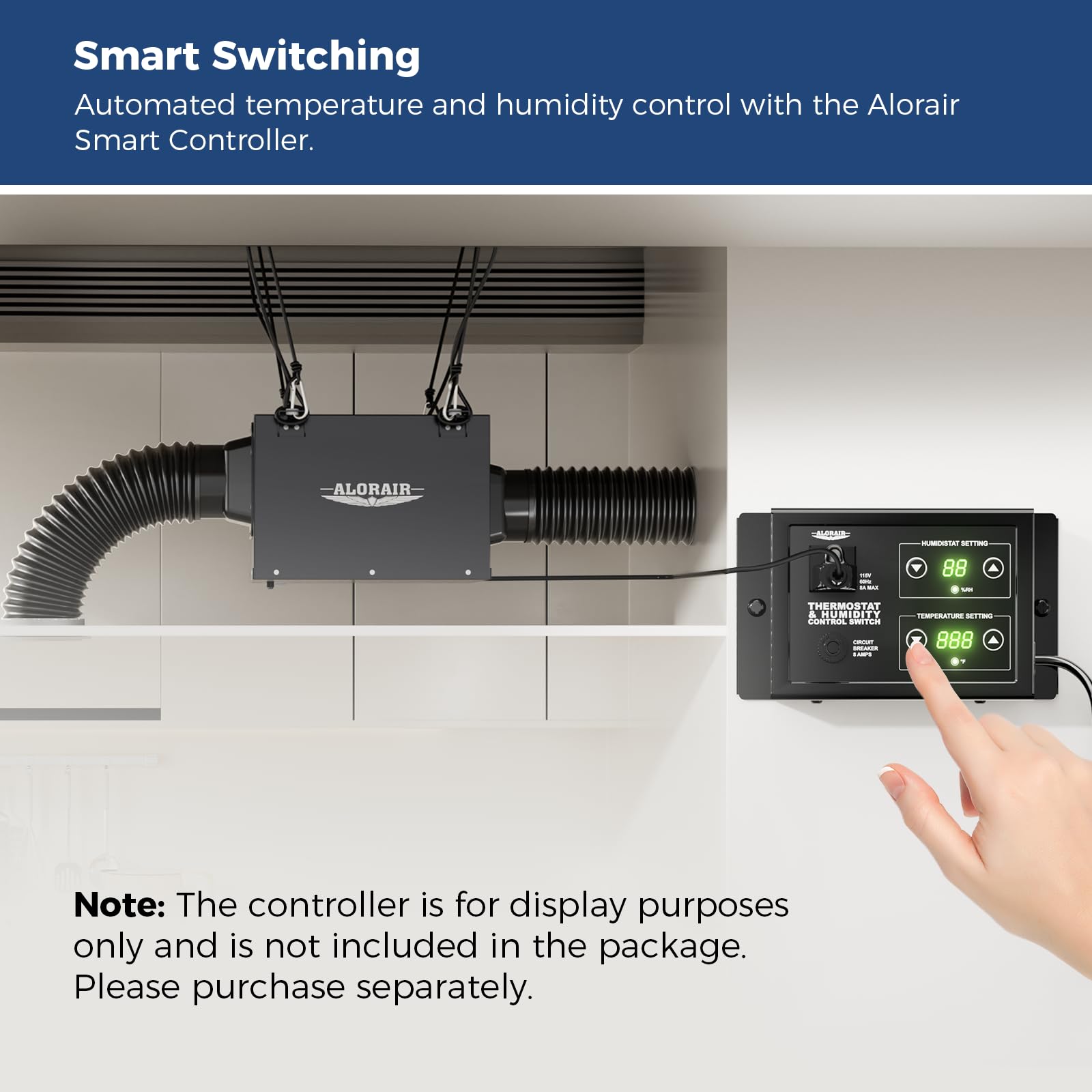 ALORAIR flexible ducting supports versatile use in bathrooms, kitchens, and garages