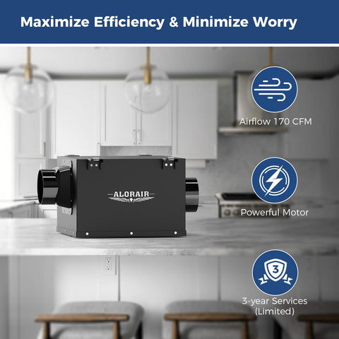 ALORAIR quiet operation and 60 dB sound level for peaceful rooms